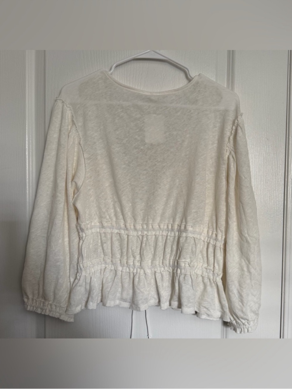 Free People "Let's Go" Blouse in the Ivory colorway - Picture 3 of 10